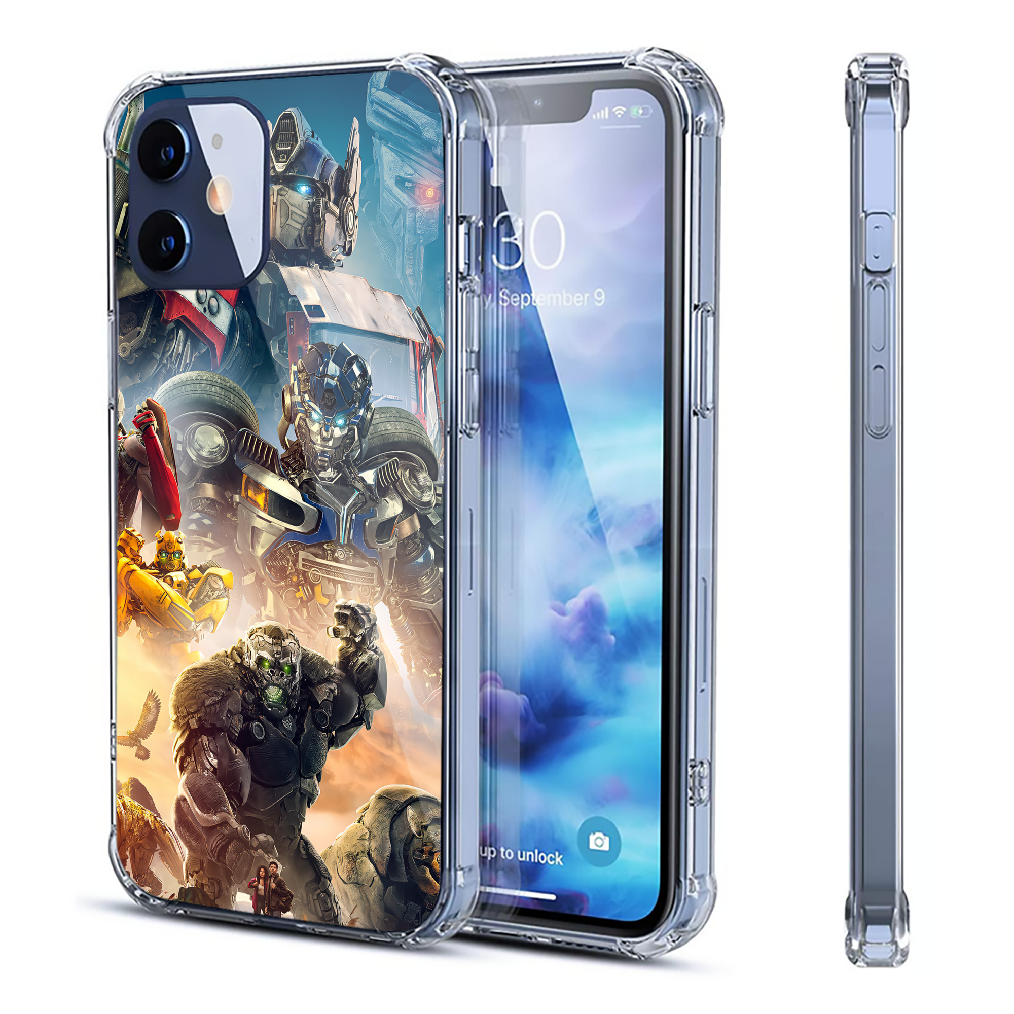 （画像用） Transformers トランスフォーマー 【iPhone 12シリーズ対応】透明スマホケース（クリアソフトケース）